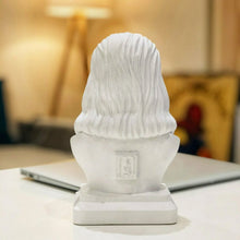 Load image into Gallery viewer, Leonardo da Vinci Alabaster & Plaster Bust – White 20cm | Home Decor Art