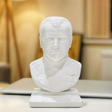Load image into Gallery viewer, Napoleon Bonaparte Bust – 20cm White Alabaster & Plaster Sculpture | Handmade in Germany