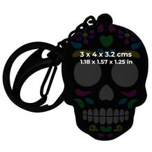Load image into Gallery viewer, Novelty 3D Mexican Skull PVC Keyring – Catrin 4 cm