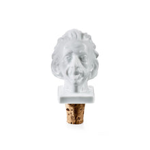 Load image into Gallery viewer, Einstein Portrait Bottle Cork – Porcelain & Cork Wine Stopper