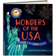 Load image into Gallery viewer, Wonders of the USA – Shine-A-Light Book by Carron Brown (Children’s Hardback)