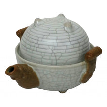 Load image into Gallery viewer, Dragon Egg Tea Set for One – Crackled Celadon Porcelain | Nesting Teapot & Cup