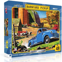 Load image into Gallery viewer, Barnyard Pickup 48-Piece Jigsaw Puzzle – Vintage Chevy Truck by NYPC