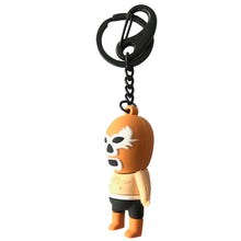 Load image into Gallery viewer, 3D Mexican Lucha Libre Wrestler PVC Keyring – 3 x 5.5 cm