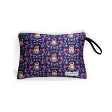 Load image into Gallery viewer, Frida Kahlo Floral Zipper Bag – Colourful Design – Makeup or Toiletry Pouch