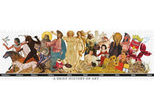Load image into Gallery viewer, A Brief History of Art 1000 Piece Jigsaw Puzzle – Cultural Timeline 30 x 90 cm