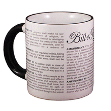 Load image into Gallery viewer, Disappearing Civil Liberties Mug – Bill of Rights Heat-Reveal Coffee Cup
