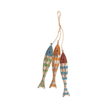 Load image into Gallery viewer, Handcrafted Mango Wood Fish Ornament – Coastal Seaside Home Décor – 20cm