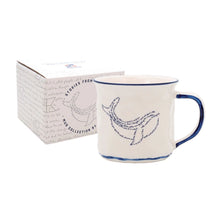 Load image into Gallery viewer, Set of 3 Whale Ceramic Coffee Mugs – Sea Style Dishwasher Safe Cups 8 cm