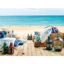 Load image into Gallery viewer, Set of 2 Glass Buoy Replicas – Red Nautical Decor with Woven Esparto 30 cm