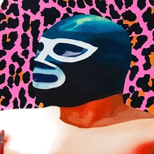 Load image into Gallery viewer, Mexican Wrestling Lucha Libre Animal Print Apron – Wajiro Dream MexiPop Art