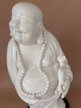 Load image into Gallery viewer, Happy Buddha – Blanc de Chine Porcelain | With Pearls, Ru-Yi & Display Stand