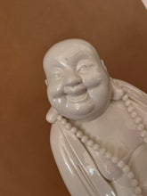 Load image into Gallery viewer, Happy Buddha – Blanc de Chine Porcelain | With Pearls, Ru-Yi & Display Stand