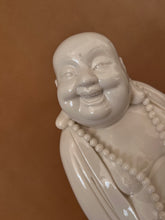 Load image into Gallery viewer, Happy Buddha – Blanc de Chine Porcelain | With Pearls, Ru-Yi & Display Stand