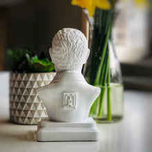 Load image into Gallery viewer, Charles de Gaulle Handmade Bust – Alabaster & Plaster – 20cm – Made in Germany