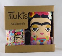 Load image into Gallery viewer, Frida Kahlo Mug & Mini Plush Gift Set – Floral Design – Made in Spain