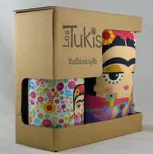 Load image into Gallery viewer, Frida Kahlo Mug & Mini Plush Gift Set – Floral Design – Made in Spain