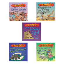 Load image into Gallery viewer, Set of 5 Danger Zone History Books for Kids – Humorous Illustrated Nonfiction – Book House Paperbacks