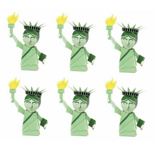 Load image into Gallery viewer, Set of 6 Statue of Liberty Paper Model Postcards – DIY 3D Puzzle Craft Gift