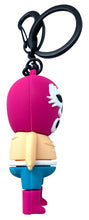 Load image into Gallery viewer, 3D Mexican Luchador Wrestler PVC Keyring – Authentic Import from Mexico