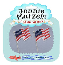 Load image into Gallery viewer, Set of 5 Pairs US Flag Clothes Plasters – 10 Iron-On Embroidered Patches