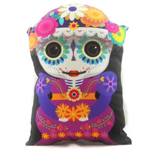 Load image into Gallery viewer, Catrina Cushion Doll – Día de Muertos Inspired Soft Toy 28cm