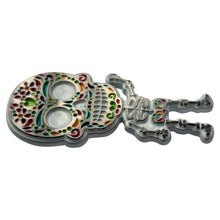 Load image into Gallery viewer, Mexican Skeleton Metal Pin Badge – Day of the Dead Calavera Design | Imported Collectible