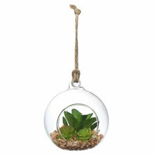 Load image into Gallery viewer, 🌵 Set of 5 Mini Glass Cactus Ornaments – Mexican Terrarium Globe Style (8cm)