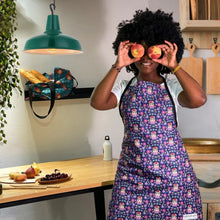 Load image into Gallery viewer, Frida Kahlo Floral Apron – Colourful Art Design – Machine Washable