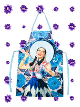 Load image into Gallery viewer, Mexican Lady Apron – MexiPop Art by Wajiro Dream – Handmade in Mexico – 50x72 cm