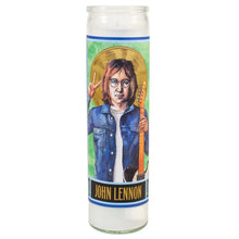 Load image into Gallery viewer, John Lennon Glass Candle – Beatles Tribute Votive – Music & Peace Icon Gift