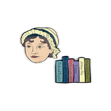 Load image into Gallery viewer, Jane Austen Enamel Pins – Literary Gift Set by The Unemployed Philosophers Guild