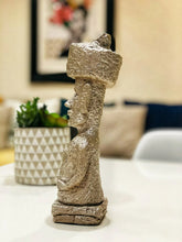 Load image into Gallery viewer, Set of 3 Moai with Pukao Statues – Easter Island Inspired Décor