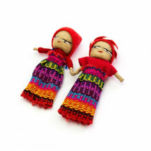Load image into Gallery viewer, Guatemalan Worry Dolls Holding Hands – Fair Trade Handmade Gift