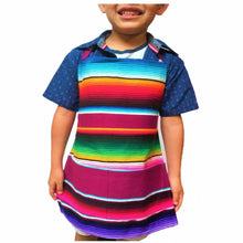 Load image into Gallery viewer, Mexican Handmade Serape Kids Apron – Colourful Unisex Cooking Baking Craft