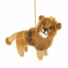 Load image into Gallery viewer, King Leo the Lion Hanging Decoration – Fair Trade Eco Friendly Wool