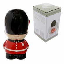 Load image into Gallery viewer, Guardsman Ceramic Money Box 16cm | British Royal Guard Piggy Bank | Unique Globe Curiosities Gift Shop