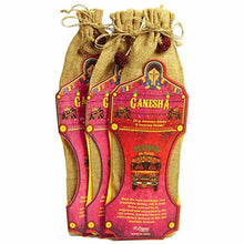 Load image into Gallery viewer, Set of 3 Incense with Wooden Ganesha Holder in Jute Bag – Fair Trade Giftware Made in India
