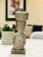 Load image into Gallery viewer, Set of 3 Moai with Pukao Statues – Easter Island Inspired Décor