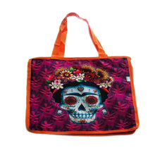 Load image into Gallery viewer, Mexican Catrina Grocery Bag by Wajiro Dream – Mexipop Art Tote 36x36cm