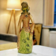 Load image into Gallery viewer, Hand Painted Ceramic Javanese Woman Ornament – Multicolour Home Décor 36cm