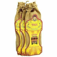 Load image into Gallery viewer, Set of 3 Incense with Wooden Yoga Holder in Jute Bag – Fair Trade Giftware Made in India