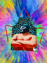 Load image into Gallery viewer, Mexican Wrestling Lucha Libre Colourful Apron – Wajiro Dream MexiPop Art
