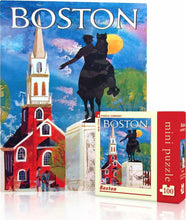 Load image into Gallery viewer, Boston 100-Piece Mini Jigsaw Puzzle – Vintage Travel Poster by NYPC