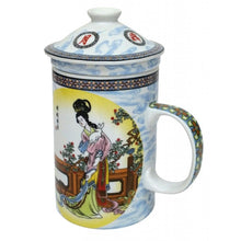 Load image into Gallery viewer, Chang He Infuser Mug with Lid made with Porcelain Success