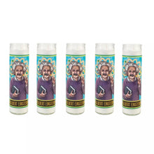 Load image into Gallery viewer, Set of 5 Albert Einstein Glass Candles – Secular Saint Series by The Unemployed Philosophers Guild