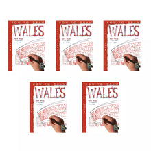Load image into Gallery viewer, Set of 5 "How to Draw Wales" Colouring Books by Mark Bergin (Paperback)