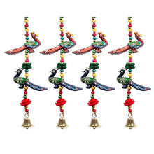 Load image into Gallery viewer, 4 PCS Peacock Garlands – Rajasthani Wall Hanging Toran Decoration | Indian Handmade Home Décor