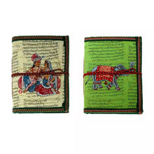 Load image into Gallery viewer, Set of 2 Handmade Fair Trade Notebooks – Elephant & Prince Design – Eco-Friendly Journal – Made in India