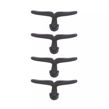 Load image into Gallery viewer, Set of 4 Cast-Iron Whale Tail Coat Hooks – Nautical Wall Decor